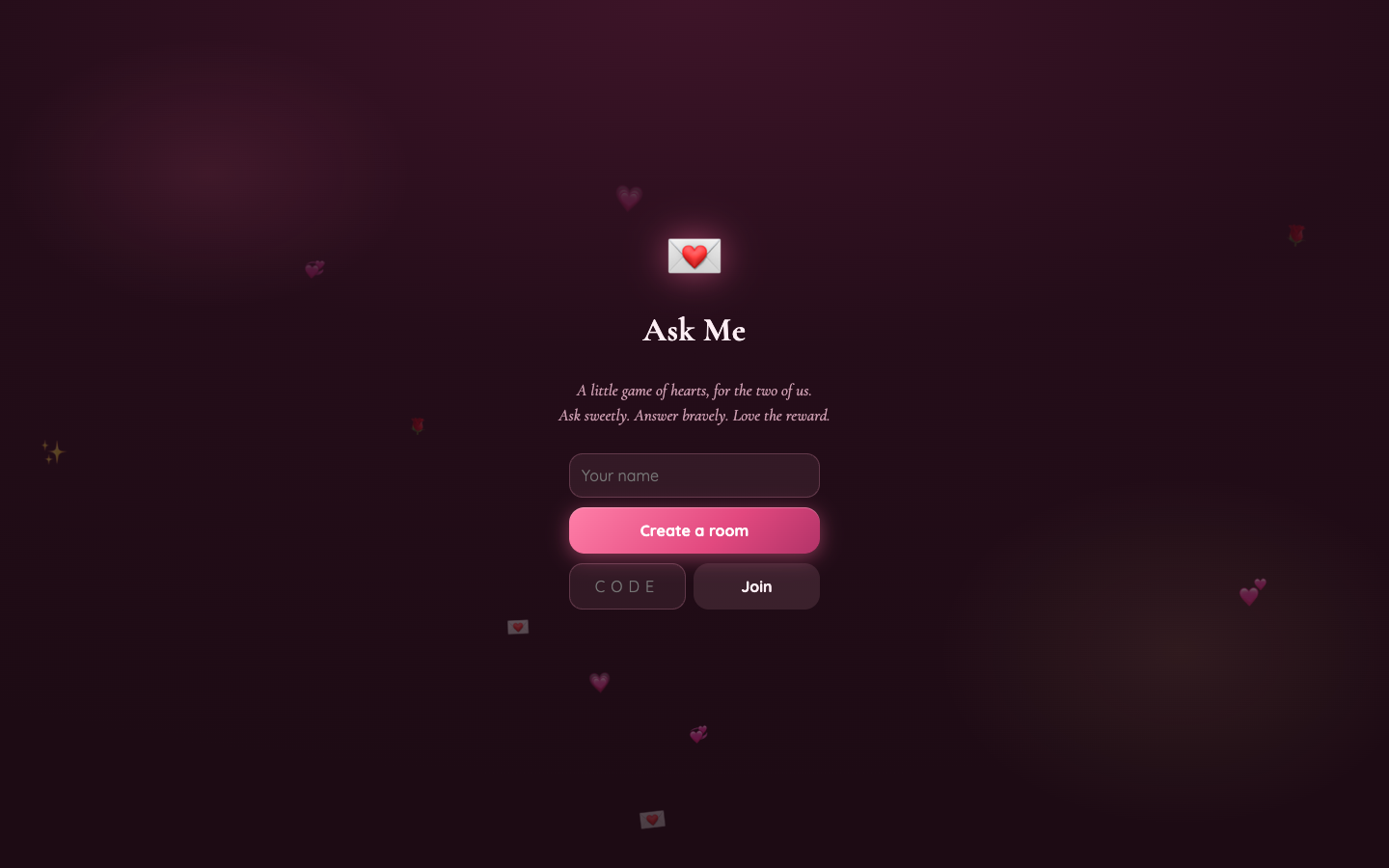 Ask Me question game